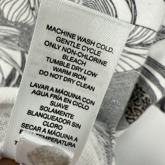 Chicos 3 Short Sleeve Tee Women Size XL Multicolor Botanical Pattern Round neck - Picture 5 of 8